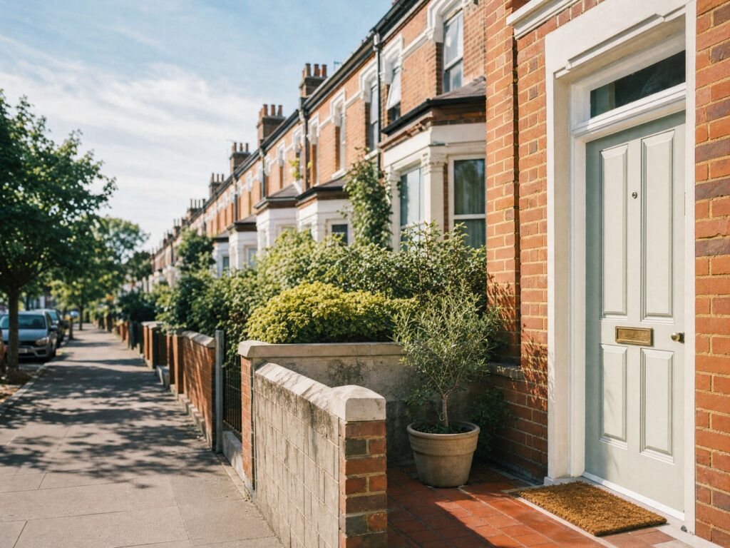 A tenanted terraced street in England